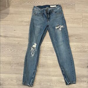 Pistola Distressed Skinny Jeans in Blue